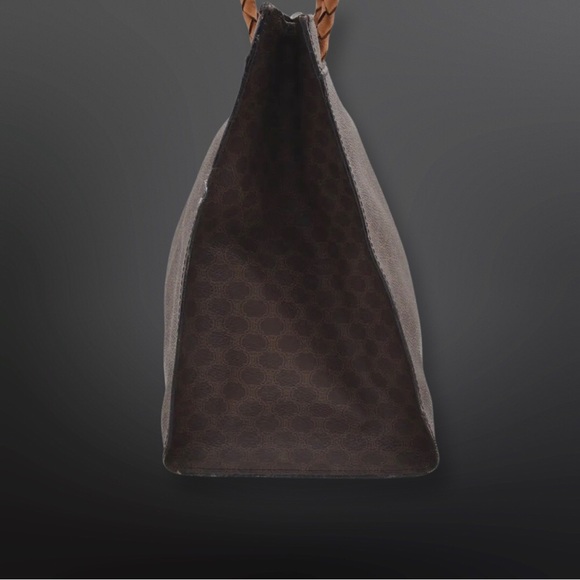 CELINE Macadam Blason Shoulder Tote Bag PVC Leather Brown - Picture 2 of 12